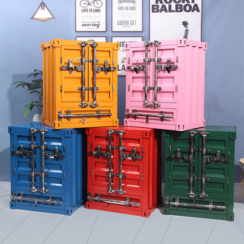 复古手提橱窗摆件储物箱