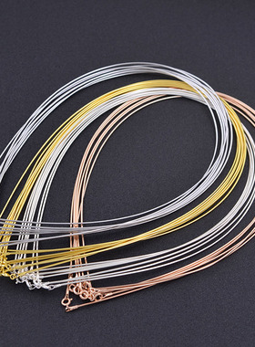 s925纯银意大利锁骨链软项圈