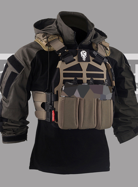 [TRN]BAC黑灰工业 强袭基础版战术上衣作战服春秋衬衫蛙服薄款