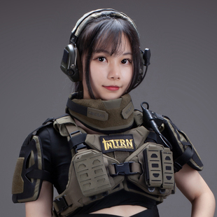 FCSK CPC 护颈兼容JPC 护脖 TRN BAC黑灰工业战术背心通用型护领