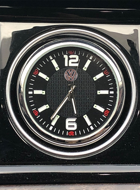 新大众途观朗逸凌度速腾宝来高尔夫POLO汽车载石英表内饰改装用品