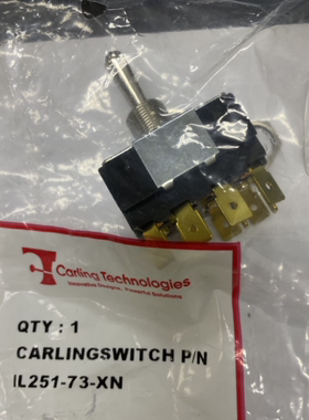 Carling Technologies IL251-73-XN  波动开关 4PDT 15A 250V