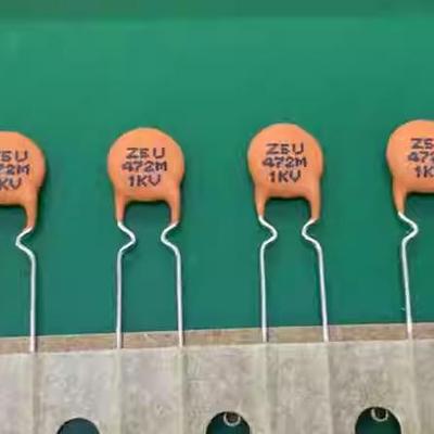 NIC进口陶瓷电容Z5U 472M 1KV原装直插瓷片4.7nF 4700pF 1000V