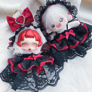 手作sp冬日乐章搪胶公仔娃衣服华丽复古公主套装狂想诗着替皑雪歌