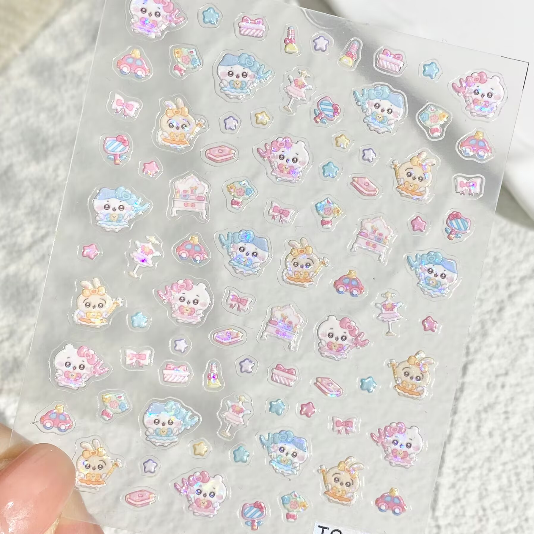 Chiikawa吉伊小八乌萨奇美甲贴纸