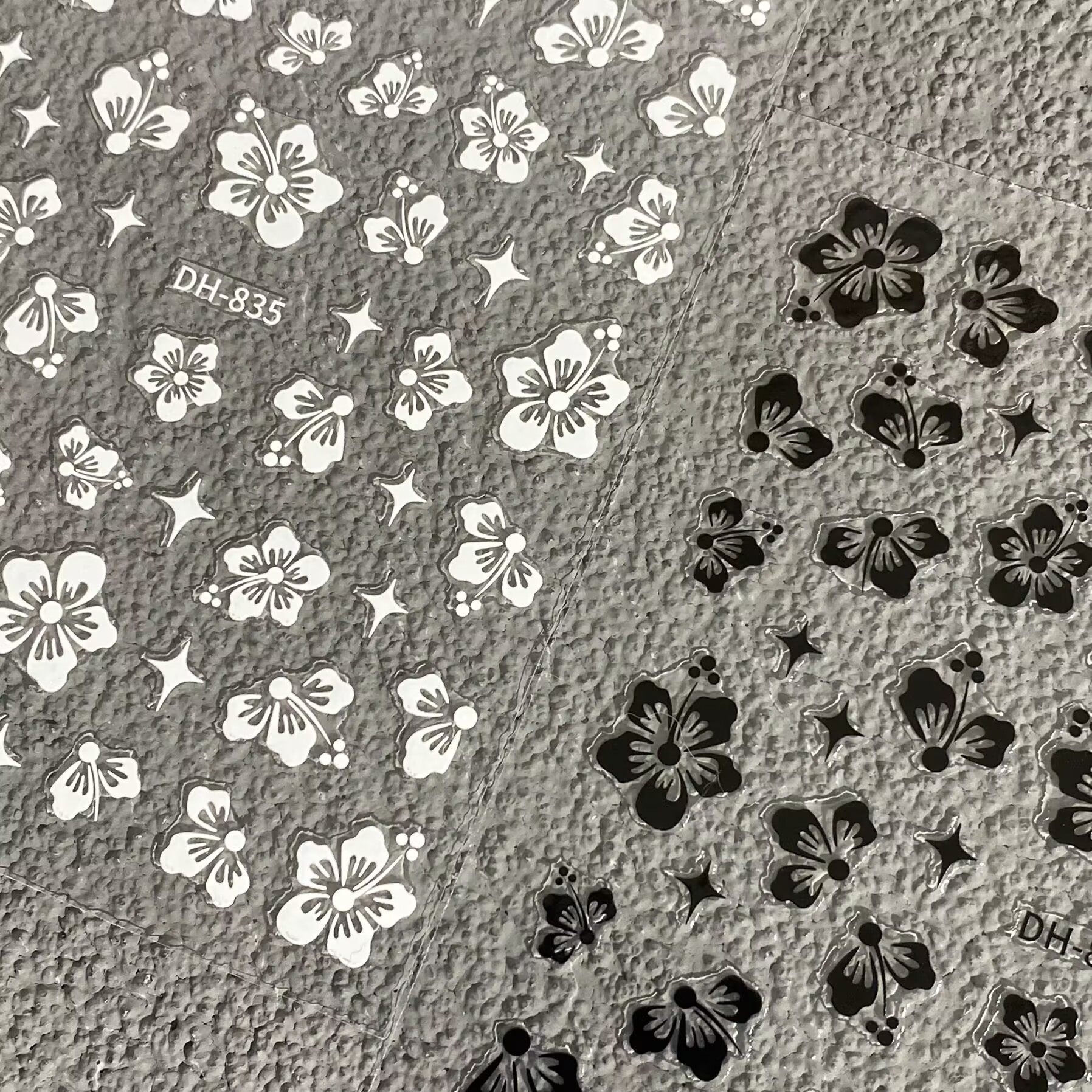 复古简约黑白金银五瓣花手绘花朵平面美甲贴纸防水背胶指甲装饰贴,彩妆/香水/美妆工具,美甲工具,淘宝优惠券,粉丝福利购,淘宝优惠卷