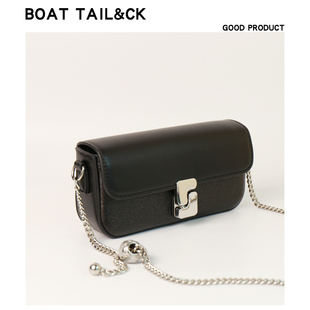 BOAT TAIL&CK高级感小众设计夏天斜挎小包包女款超火亮面小方包