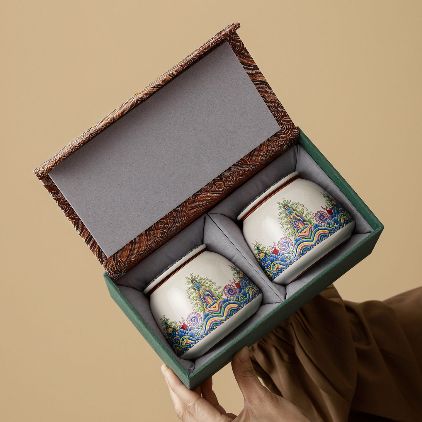 汝窑迷你小号茶叶罐高档