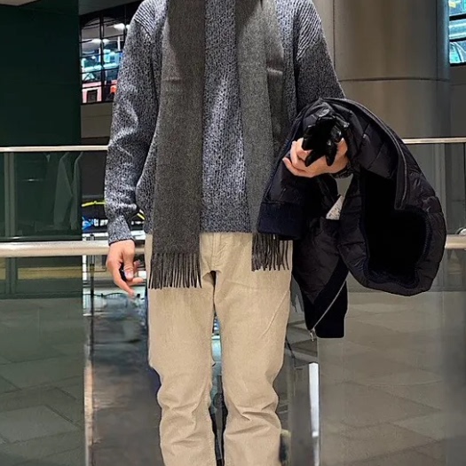 日系男裤休闲灯芯绒直筒长裤