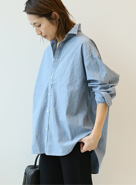 初原女士宽松衬衣衬衫百搭长袖日系男友范森系2025春装FRAMEWORK