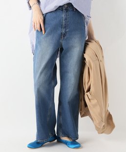 standard journal 初原家女士直筒牛仔裤 常规蓝高腰显瘦秋冬长裤