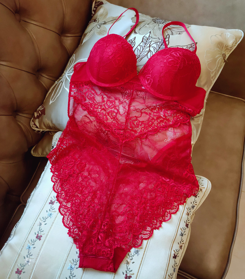 新品女士下厚蕾丝性感连体衣
