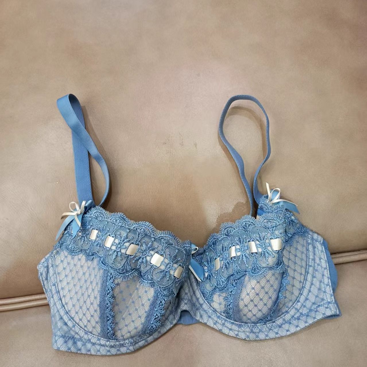 艾塔丽丝   欧美女士内衣薄款蕾丝性感文胸适合70E