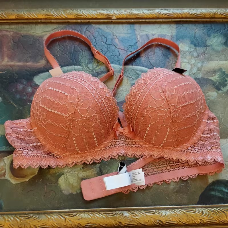 法国艾家新品女士薄款蕾丝性感文胸适合75BCDE80ABCD
