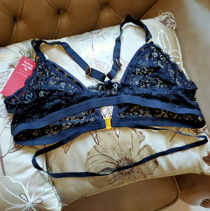 艾塔丽丝欧美女士超薄无钢圈前扣蕾丝性感文胸85HI90HI90EFG95EFG