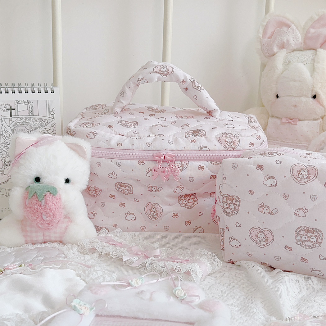 原创设计海豹梦化妆包收纳包可爱少女心波点便携手提收纳包旅行,收纳整理,化妆包,淘宝优惠券,粉丝福利购,淘宝优惠卷