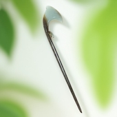 和田玉发簪青白玉手工雕刻玉簪子女款 发饰凤头玉簪古风汉服头饰品