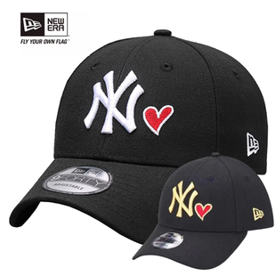 肖战王一博同款NEW ERA纽亦华棒球帽NY爱心男女情侣弯檐遮阳防晒