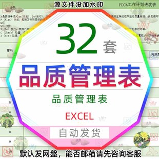 品质管理产品质量统计表格excel良品率分析月报表不良率检测表wps