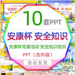 安康杯安全知识培训PPT模板施工安全生产安康杯竞赛活动起源介绍