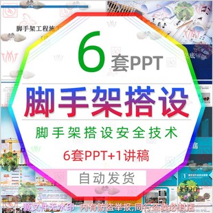 钢管扣件式脚手架搭设工程施工培训PPT悬挑脚手架安全技术交底wps