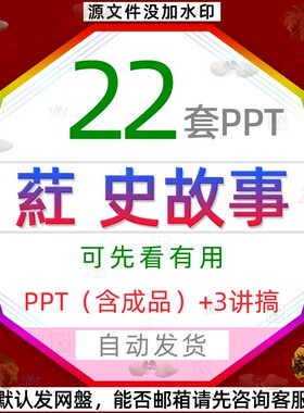 学校小学公司红色背景历史故事课件PPT模板讲史历史英雄人物介绍3