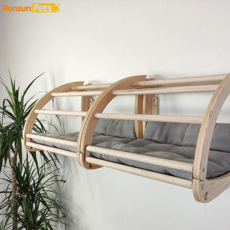 ins风猫窝悬挂木质壁挂式猫咪猫墙猫爬架猫窝一体墙上大尺寸猫窝