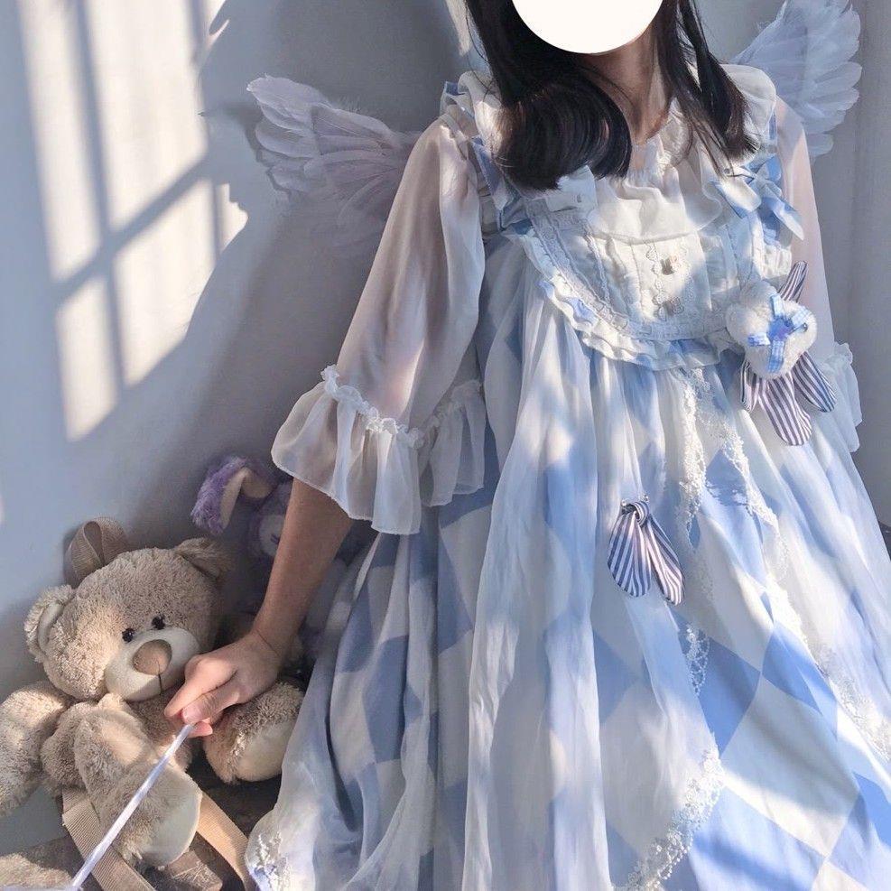 洛丽塔公主裙正版原创全套兔子可爱JSK爱丽丝吊带连衣裙lolita裙