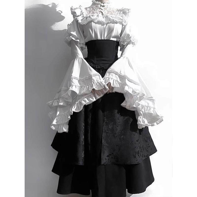 万圣节服装暗黑哥特风洛丽塔lolita半身裙长裙衬衫姬袖华丽优雅潮,模玩/动漫/周边/娃圈三坑/桌游,lolita洛丽塔连衣裙,淘宝优惠券,粉丝福利购,淘宝优惠卷