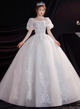 大码婚纱200斤胖mm新娘礼服女