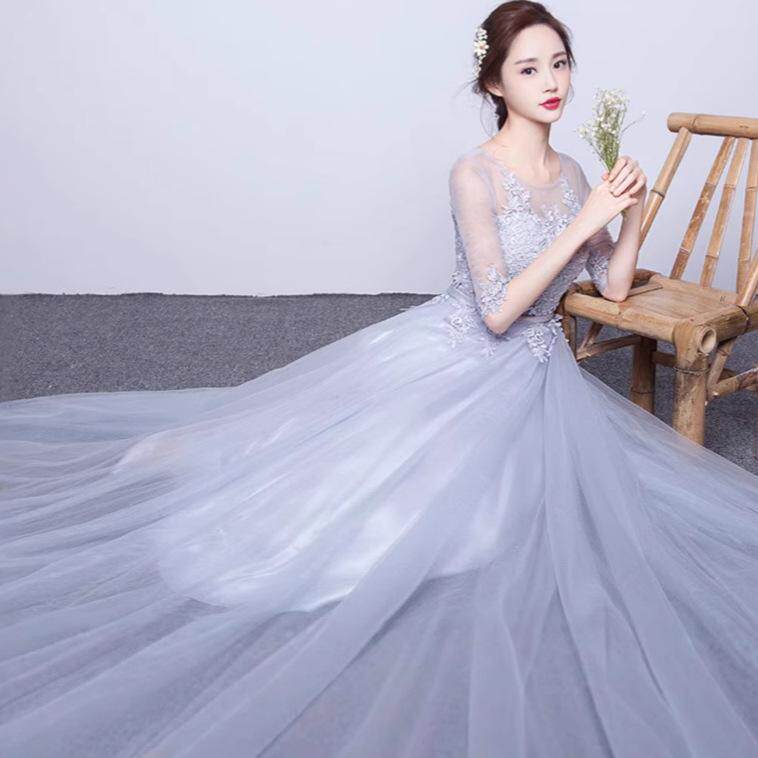 车模走秀晚礼服女主持气质名媛