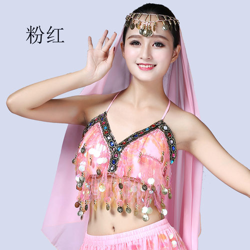 新款肚皮舞上衣女外滩流苏吊带衫