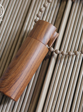 仿木纹拉珠手柄卷帘日夜蜂巢帘铝百叶罗马帘原木风配重手柄