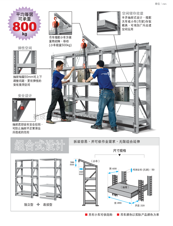 包安装重型模具架