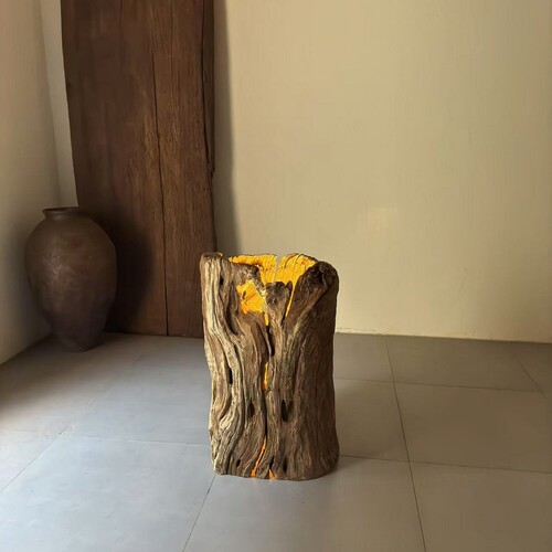枯木灯筒射灯装饰摆件老物件枯木