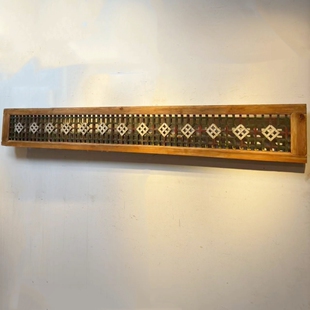 空间装饰老物件老窗长条形木雕窗花1547老旧木器挂件装饰清末民国