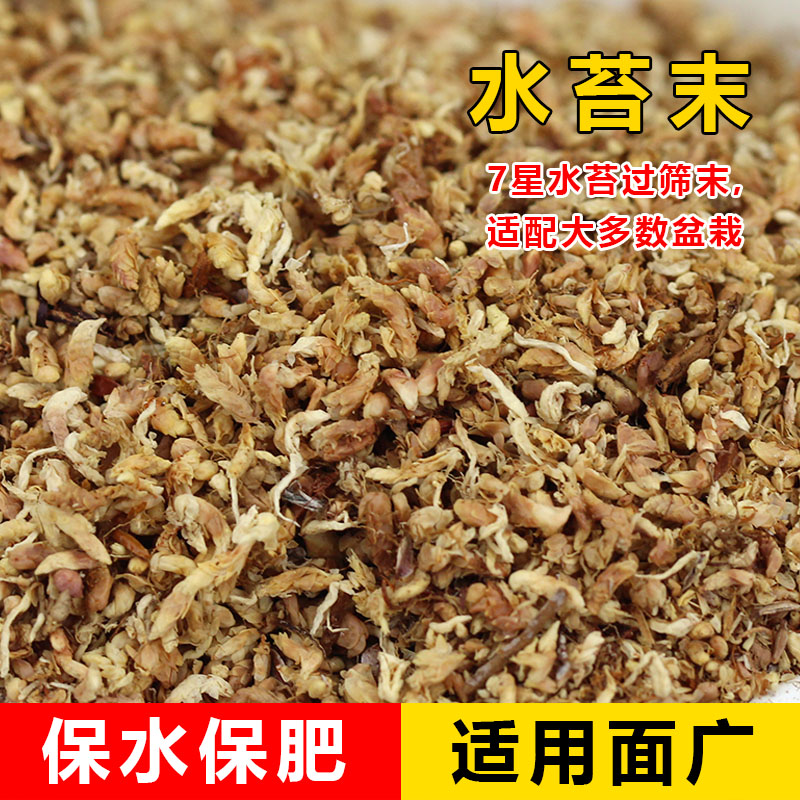 进口精选七星水苔末过筛保水保肥兰花蝴蝶兰多肉盆栽叶插扦插通用