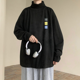 主推款2023美拉德穿搭翻领德绒打底衫内搭T恤A025-M032-P38控48，男装T恤，电商A025