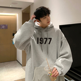 2026秋装新款潮牌复古数字印花宽松连帽卫衣A025-W529-P50控68，男装卫衣，电商A025