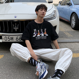 2026夏装字母龙珠西游印花宽松圆领短袖T恤A025-T713-P30控39，男装T恤，电商A025