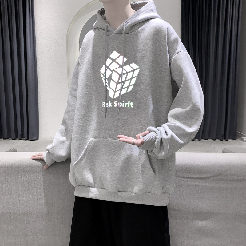 2021七彩夜光镭射炫彩反光加绒连帽卫衣A025-W101-P60控78,男装卫衣,电商A025