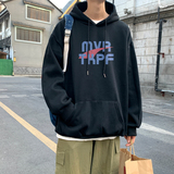 2026秋冬款潮流字母连帽加绒卫衣大码情侣衫A025-W151-P50控68，男装卫衣，电商A025