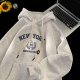 A025-W661-P50加绒602025春装字母连帽卫衣上衣潮牌美式重磅情，男装卫衣，电商A025