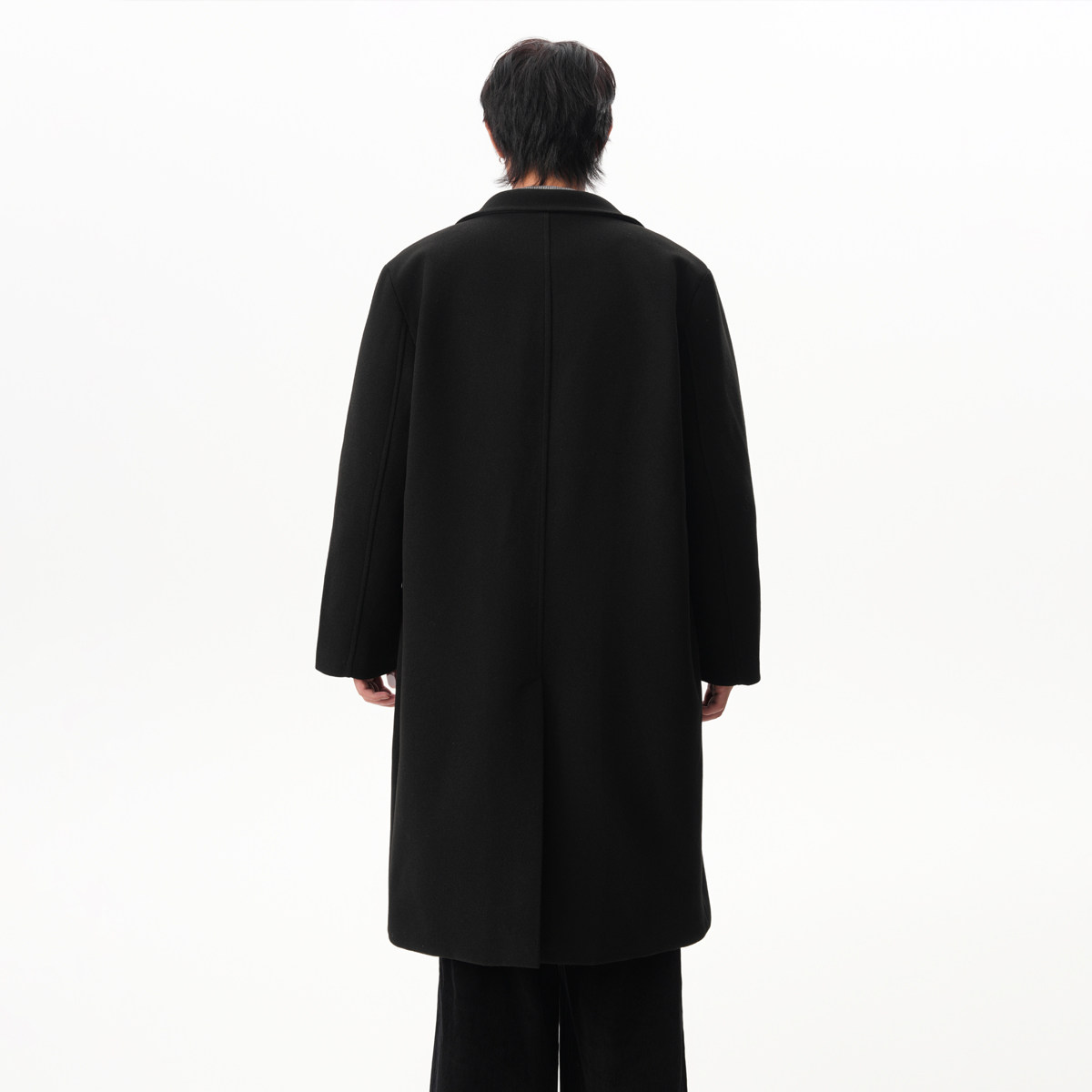 现货3000件~2025秋冬毛呢大衣过膝中长款呢子风衣A025-F003-P128,男装风衣,电商A025