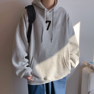 50棉加绒*2022数字7印花连帽卫衣 A025-W559-加绒P60 控78 常规50图片