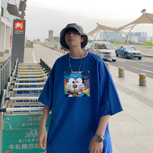 2026夏装新款创意卡通爱心宽松圆领短袖T恤情侣潮 A025-T7301-P25图片