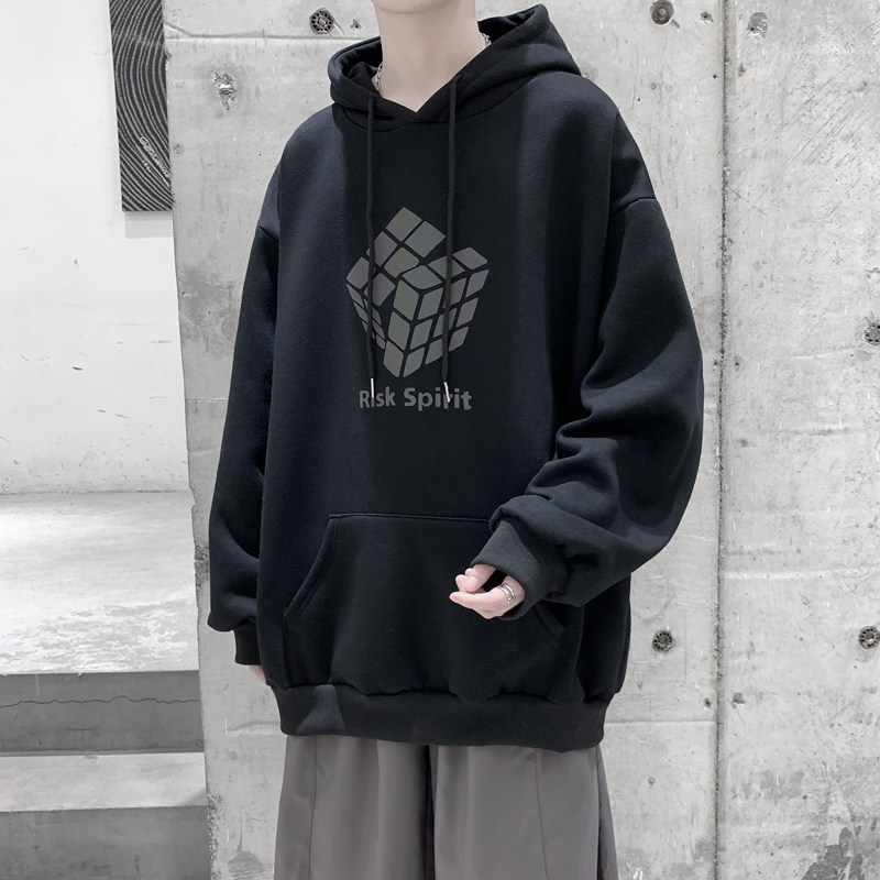 2021七彩夜光镭射炫彩反光加绒连帽卫衣A025-W101-P60控78,男装卫衣,电商A025