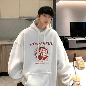 2026秋装新款五星宽松连帽卫衣港风外套 A025-W535-P50 控68图片