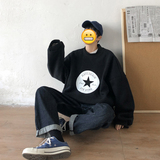 加厚抓绒版冬季字母宽松半高领加绒大码卫衣A025-W951-P58控68，男装卫衣，电商A025