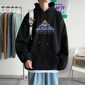 2026春装新款字母火山宽松连帽大码卫衣情侣 A025-W155-P50 控68图片